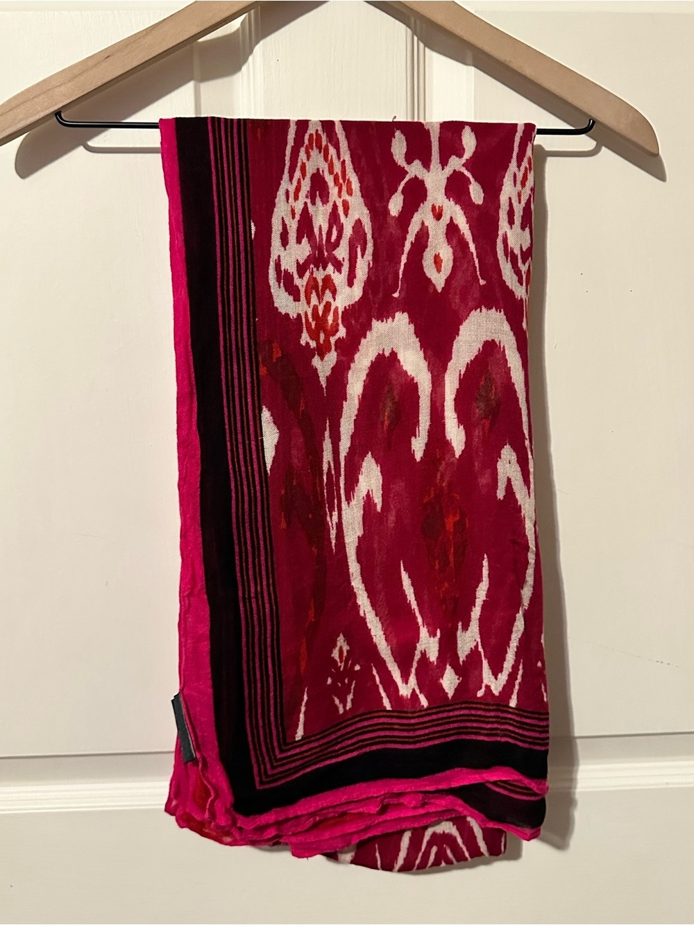 Stella & Dot | Scarf | Palm Springs Scarf | Red Ikat